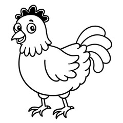hen and rooster