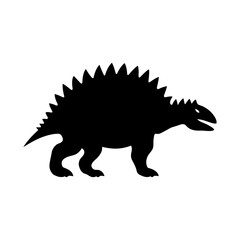 Fototapeta premium Prehistoric Stegosaurus Silhouette Design