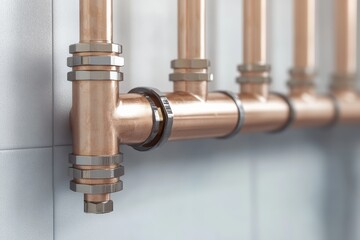 Graphic layouts showcasing plumbing designs and installations for effective advertising strategies