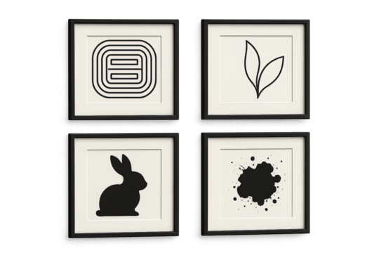 Nature and wildlife silhouette icons set – filled, solid, flora and fauna symbols