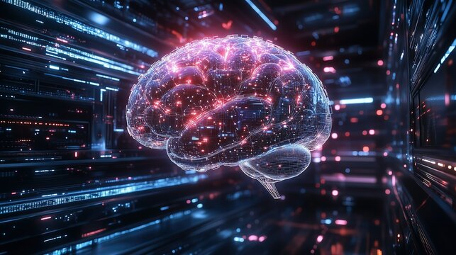 Holographic AI Brain Network with Mathematical Formula Projections for Quantum Computing Research and Algorithm Development
