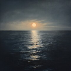 Fototapeta premium Calm ocean sunset