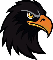 eagle head logo vector on white background