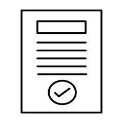 Verified Vector Line Icon Design