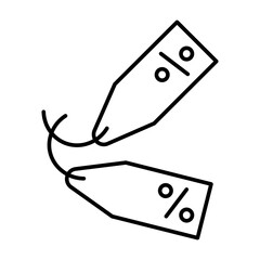 Discount Vector Line Icon Design