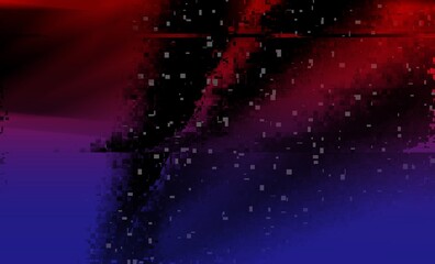 Black background illustration pink and blue web 