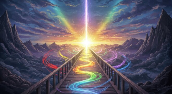 Bifrost: A Mystical Rainbow Bridge Between Realms