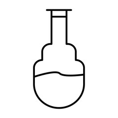 Flask Vector Line Icon Design