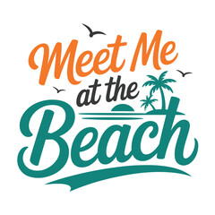 Summer beach T-Shirt Design Vector Art & Illustration