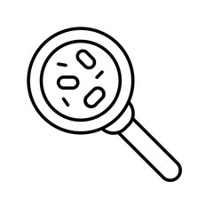 Microbiology Vector Line Icon Design