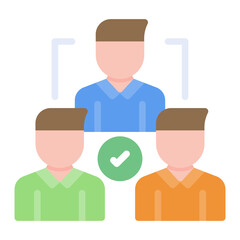 Delegate icon vector image. Can be used for Politics.