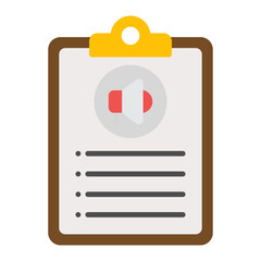 Market List icon vector image. Can be used for Marketing Technology.