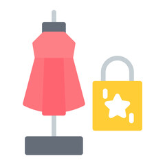 Fashion Merchandising icon vector image. Can be used for Merchandising.