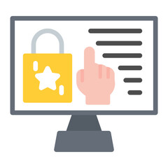 Digital Merchandising icon vector image. Can be used for Merchandising.