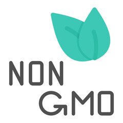 Non Gmo Ingredients icon vector image. Can be used for CBD Oil.