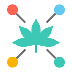 Terpenes icon vector image. Can be used for CBD Oil.