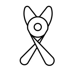 Plier Vector Line Icon Design