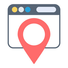 Map Pack icon vector image. Can be used for Internet Marketing.