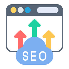 Seo icon vector image. Can be used for Internet Marketing.