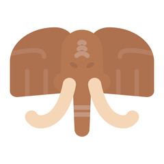 Mammoth icon vector image. Can be used for Museum.