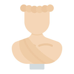 Statue icon vector image. Can be used for Museum.