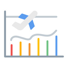 Revenue Passenger Mile icon vector image. Can be used for Airline.