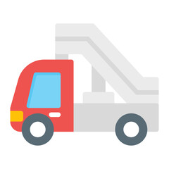 Stair Truck icon vector image. Can be used for Airline.