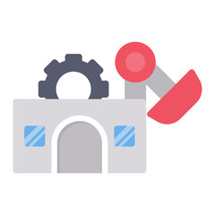 Manufacturing Industry icon vector image. Can be used for Industry.