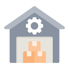 Warehouse Management System icon vector image. Can be used for Shipping.