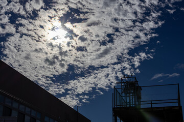 Fototapeta premium factory in the sky