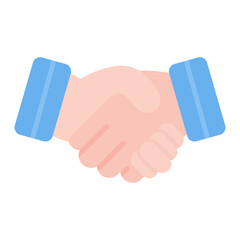 Handshake icon vector image. Can be used for Office.
