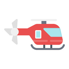 Helicopter icon vector image. Can be used for Emergency Service.