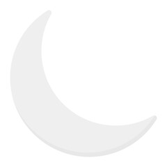 Moon icon vector image. Can be used for Lighting.