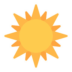 Sun icon vector image. Can be used for Lighting.