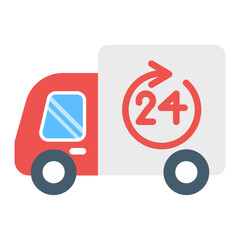 Same Day Delivery icon vector image. Can be used for Postal Service.