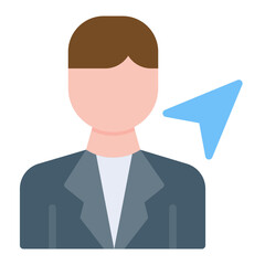 Sender icon vector image. Can be used for Postal Service.