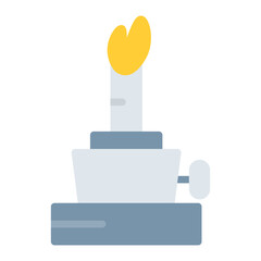 Lab Burner icon vector image. Can be used for Science.