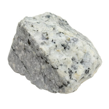 A grayish latite with a salt-and-pepper pattern, similar to andesite but with more feldspar. transparent background