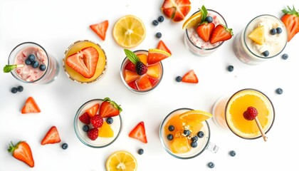 Naklejka premium easter eggs with flowers