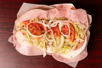 Italian sub sandwich