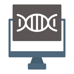 Monitor icon vector image. Can be used for Dermatology.