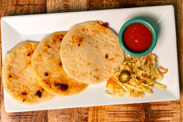 Grilled with cornmeal stuffed with cheese