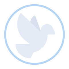 Dove icon vector image. Can be used for Human Rights.