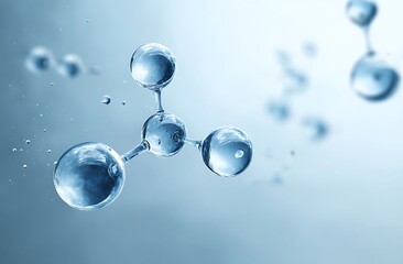 Microscopic Water Molecule Structure Pure Aqua Science Research Abstract Background