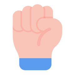 Fist icon vector image. Can be used for Human Rights.