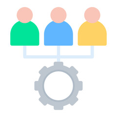 Collaboration icon vector image. Can be used for Product Management.