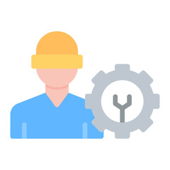 Production Manager icon vector image. Can be used for Product Management.