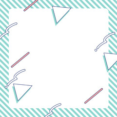 可愛いレトロポップな飾り・背景