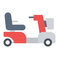 Mobility Scooter icon vector image. Can be used for Nursing Home.