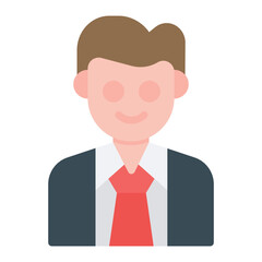Staff Male icon vector image. Can be used for Staff Management.